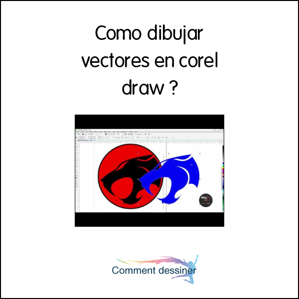 Como dibujar vectores en corel draw